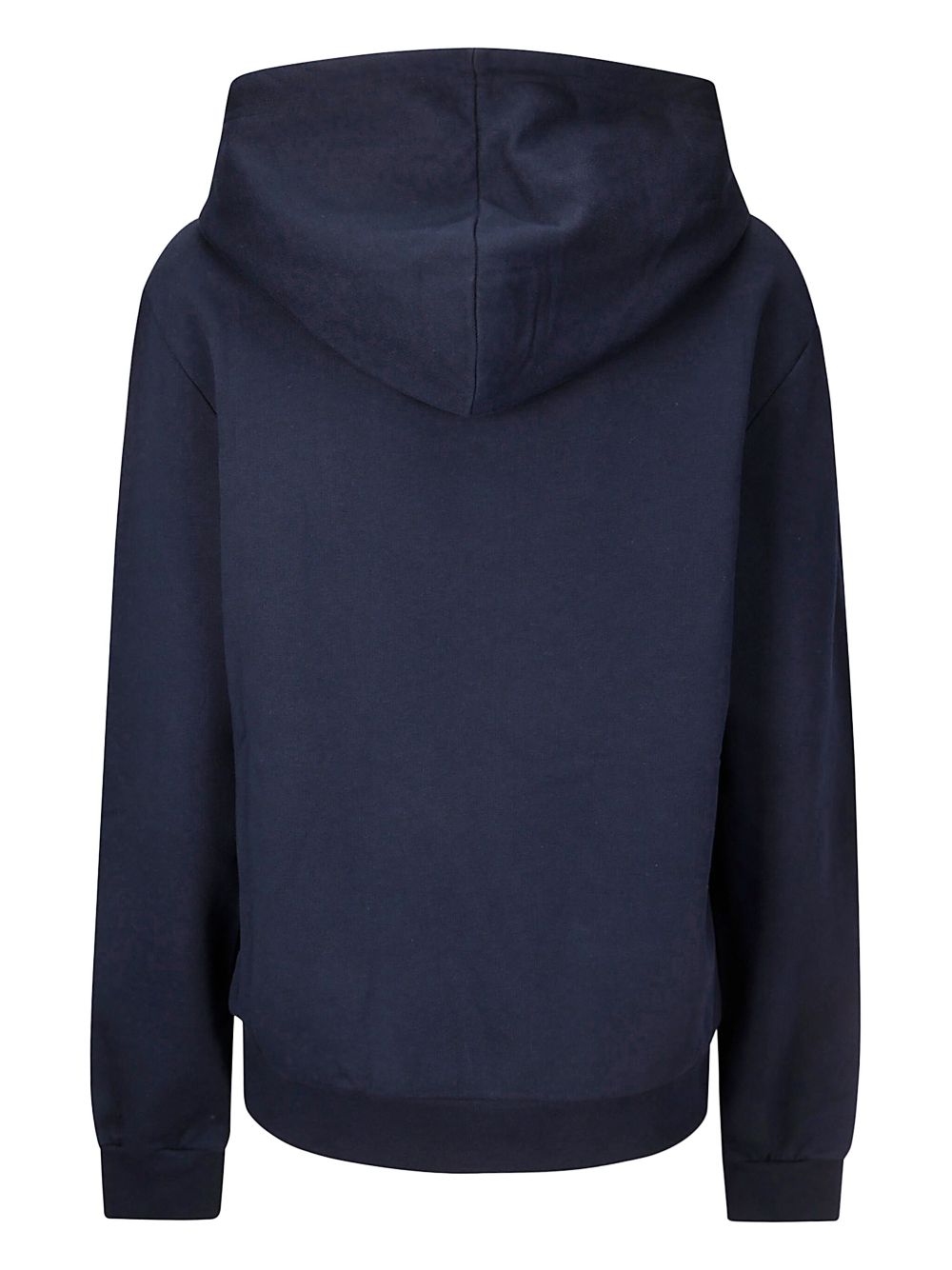 A.P.C. logo-embroidered hoodie - Blauw