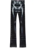 Jean Paul Gaultier Squeletor flared trousers - Black