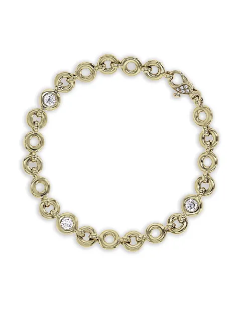 Pragnell 18kt yellow gold RockChain diamond bracelet