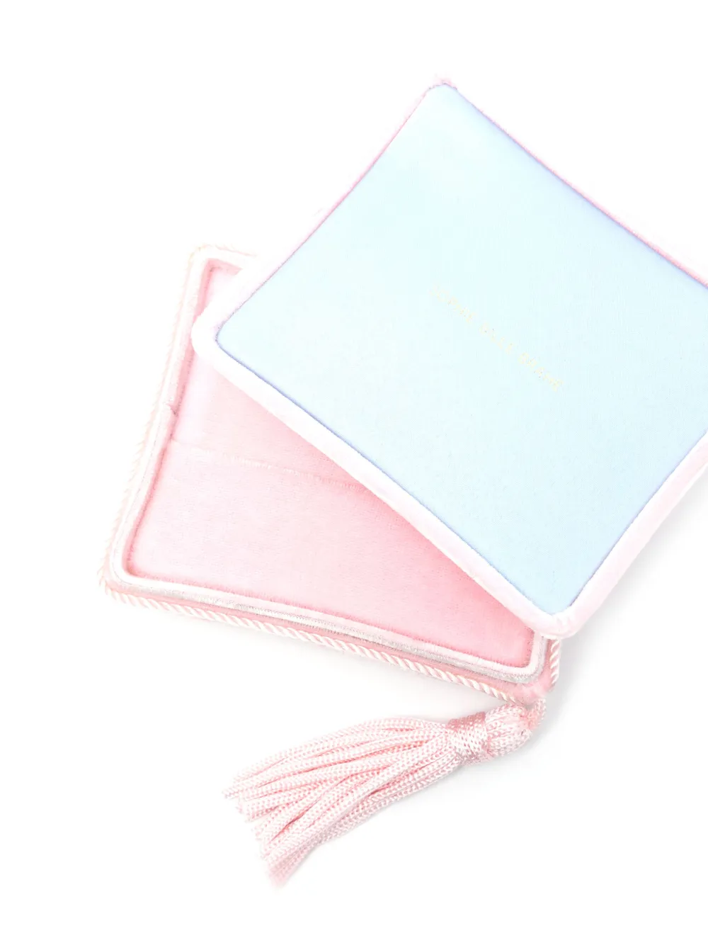 Sophie Bille Brahe Velvet Jewellery Box In Pink