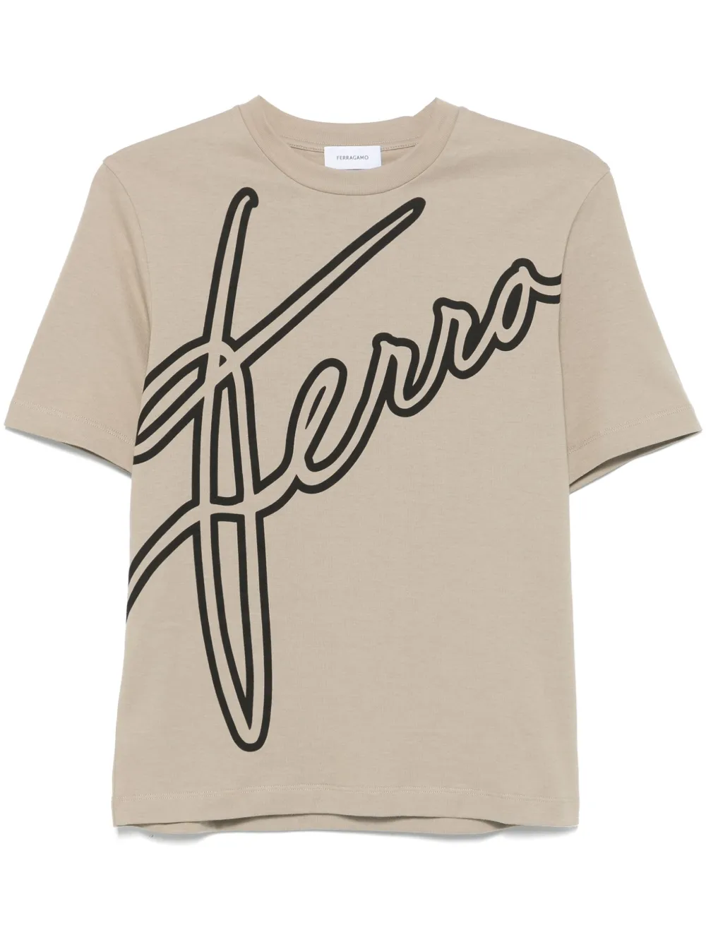 Ferragamo playera con logo estampado | neutro | Image 1