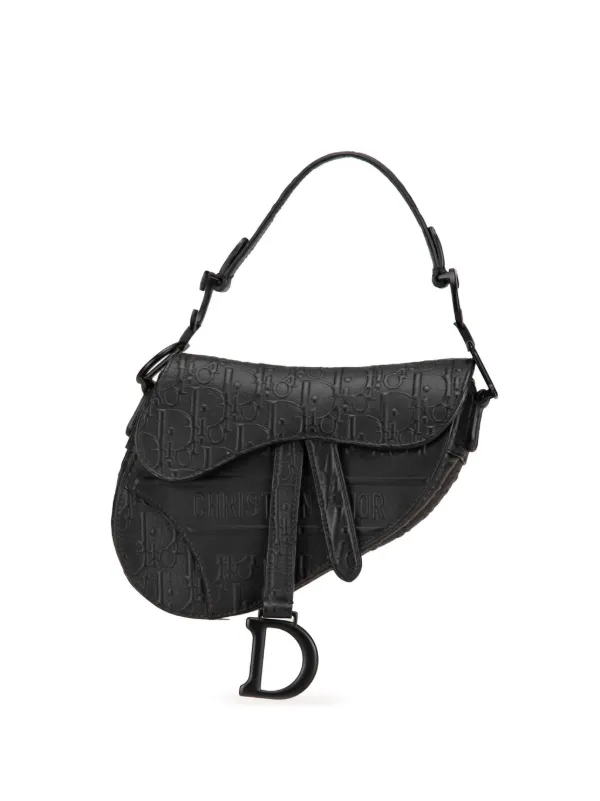 DIOR グレインド Saddle バッグ ミニ DIOR | Saddle フラップ付き メッセンジャーバッグ ミニ グレ
