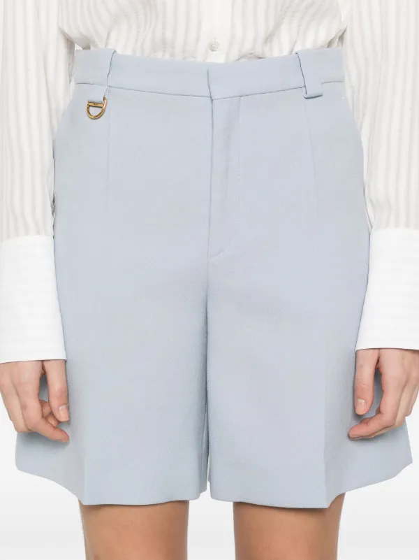 クロエ Chloe Virgin Wool Shorts Chloé Virgin Wool Shorts | Blue | FARFETCH