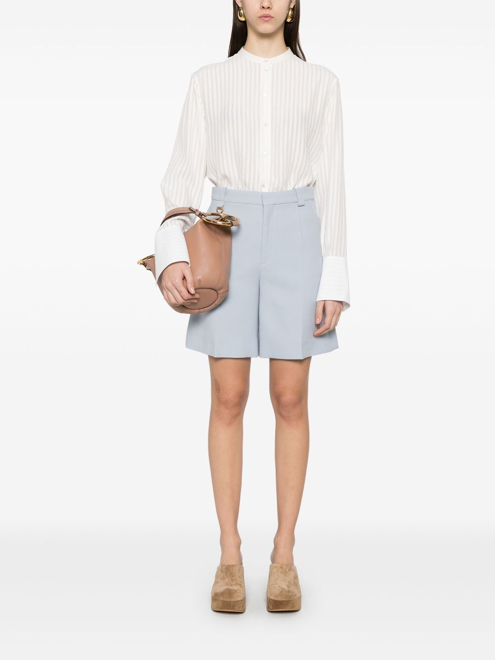 Chloé virgin wool shorts - Blue