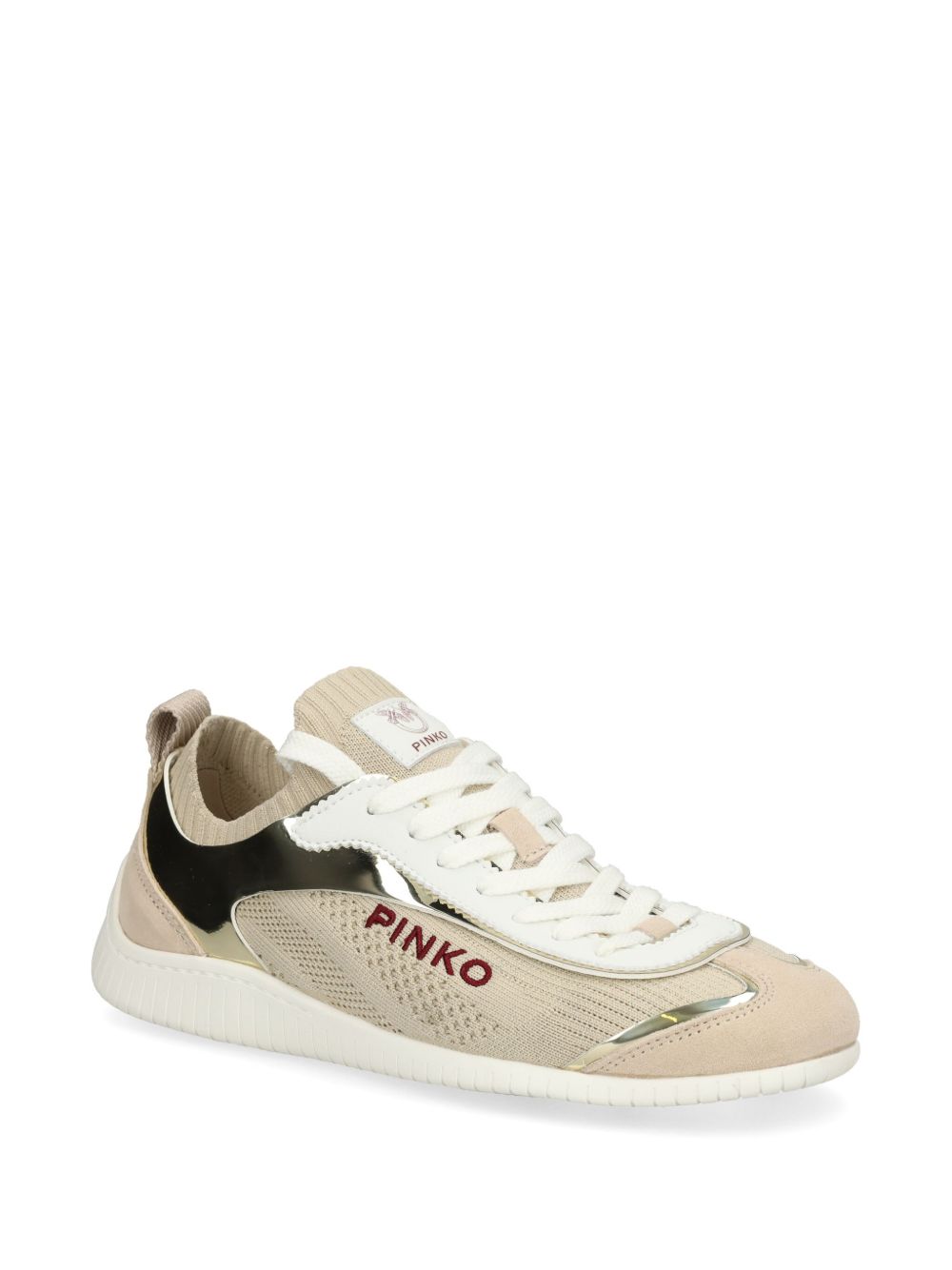 PINKO Sneakers met borduurwerk - Beige