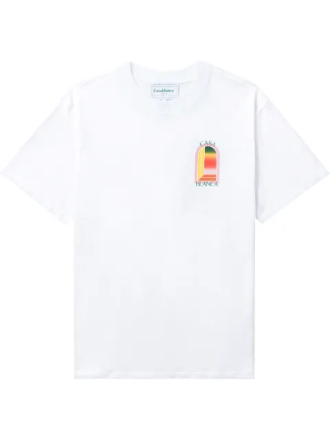 Casablanca Tennis Club Icon organic cotton T-shirt