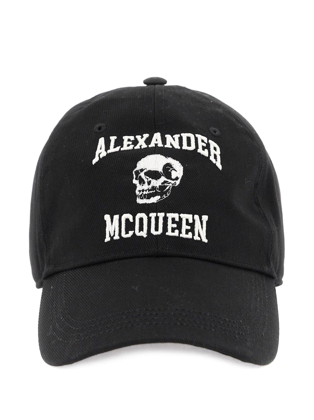 Alexander McQueen embroidered "Black" cap