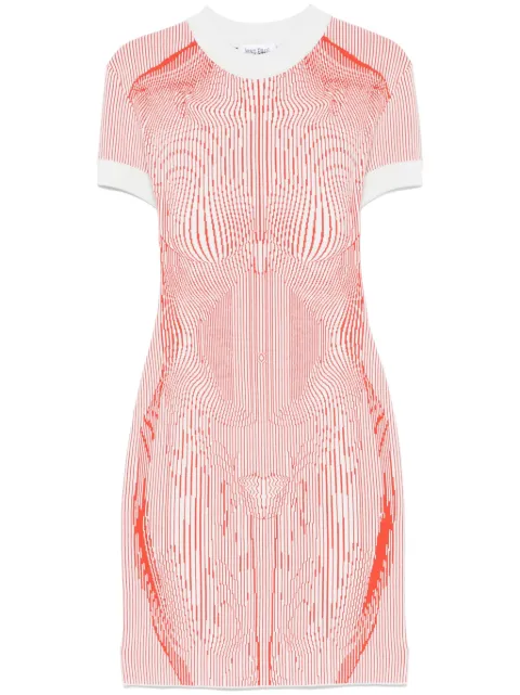Jean Paul Gaultier The Morphing Pinstripes dress 