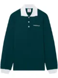 Casablanca long-sleeve polo shirt - Green