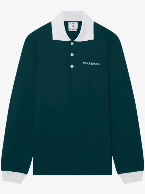 Casablanca long-sleeve polo shirt