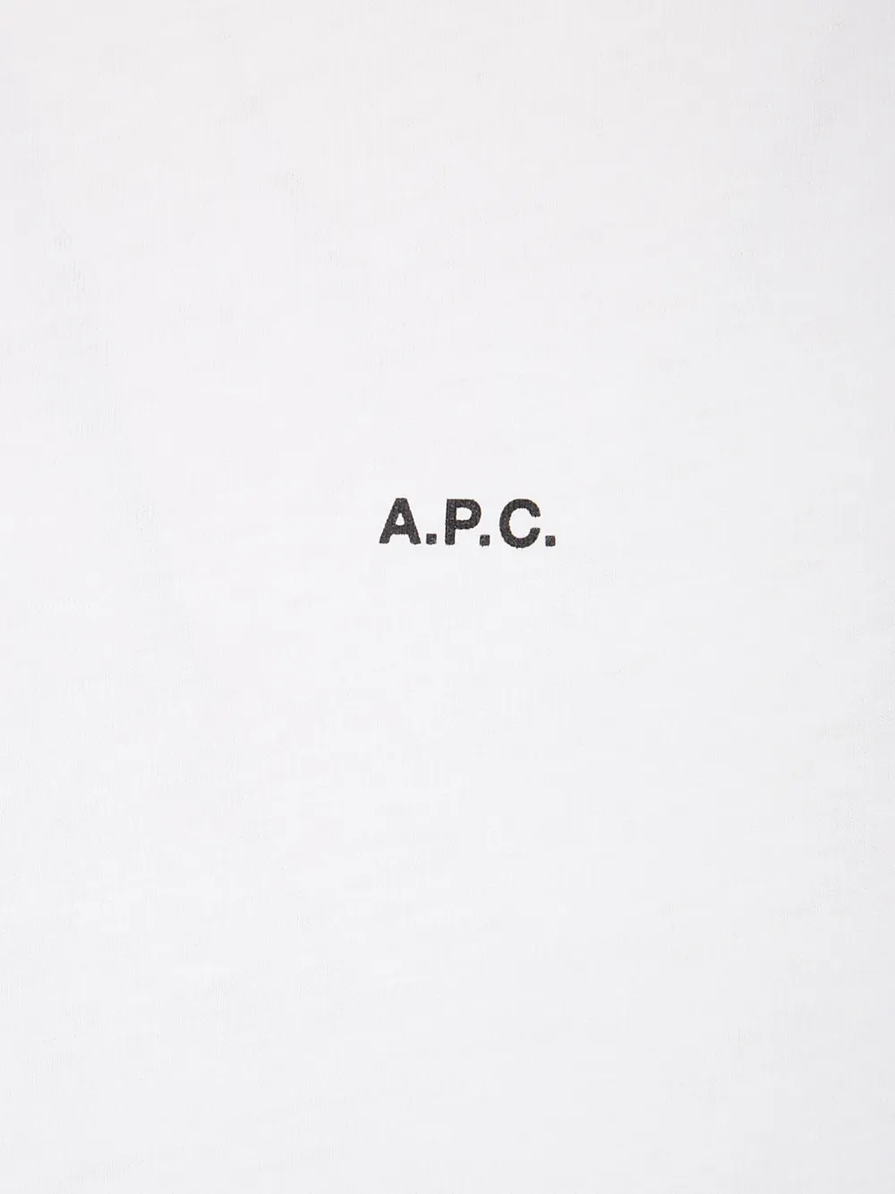 Apc Logo-print Cotton T-shirt In White