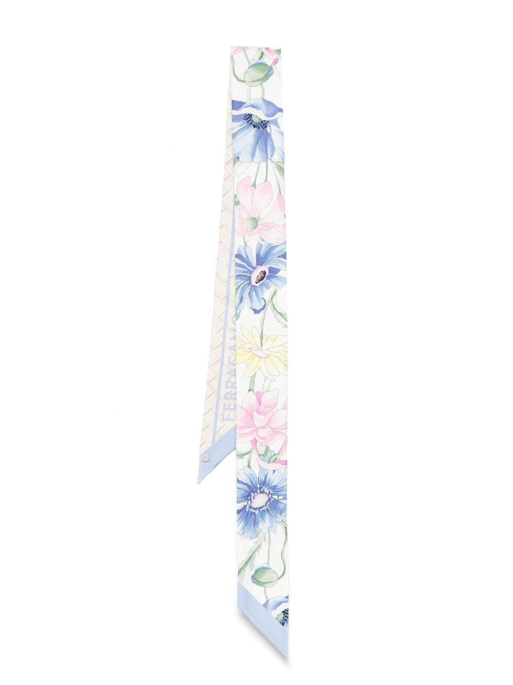 Ferragamo bouquet-print scarf - Neutrals