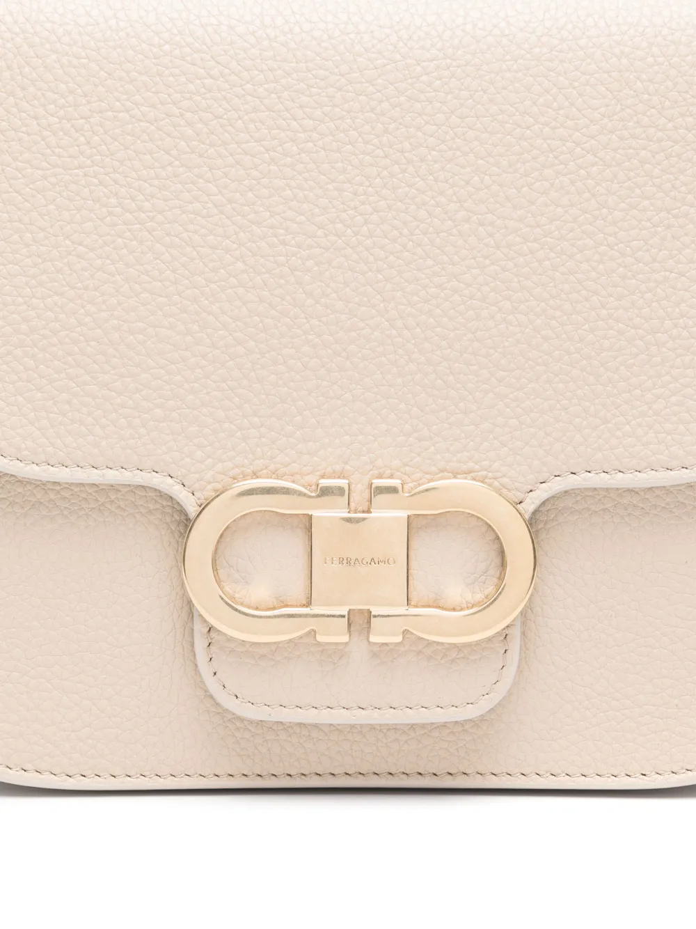 FERRAGAMO DOUBLE GANCINI CROSS BODY BAG