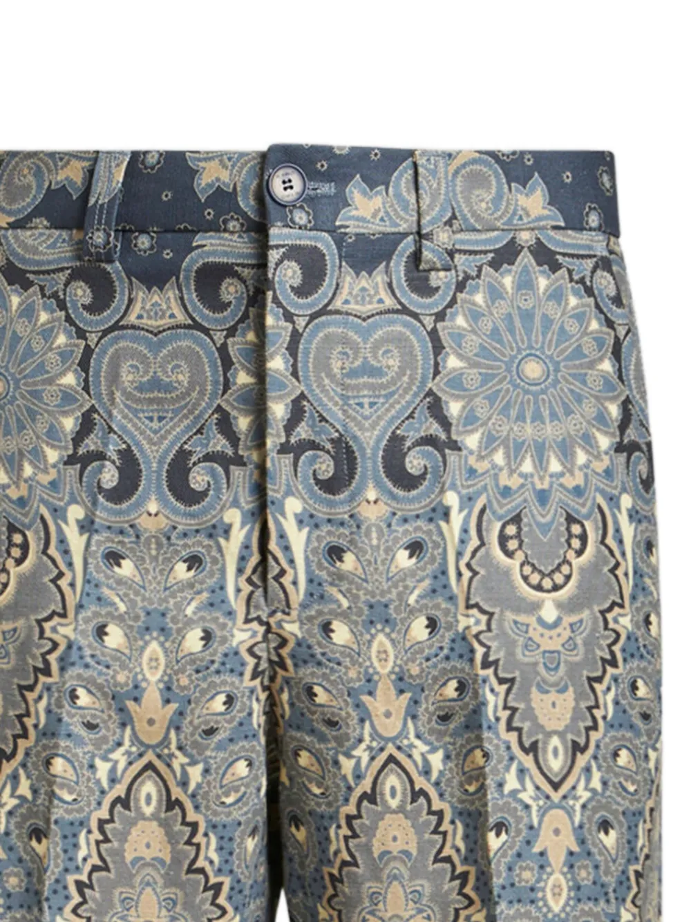 ETRO Broek met paisley-print - Blauw