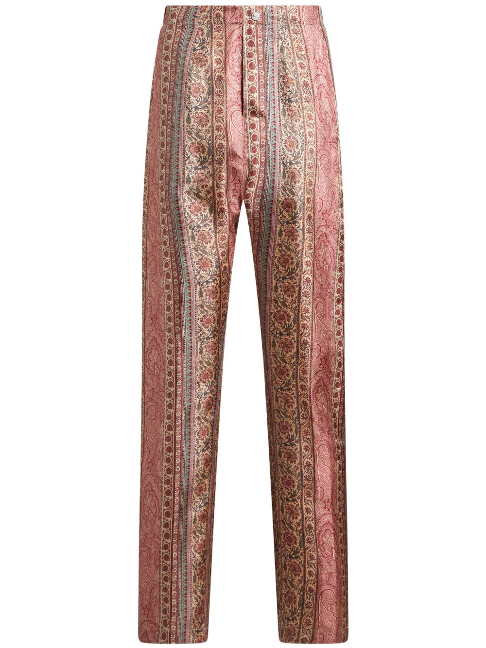 paisley-print trousers