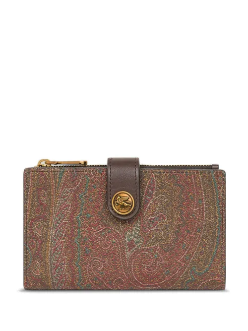 Portefeuille à motif cachemire en jacquard - ETRO - Modalova