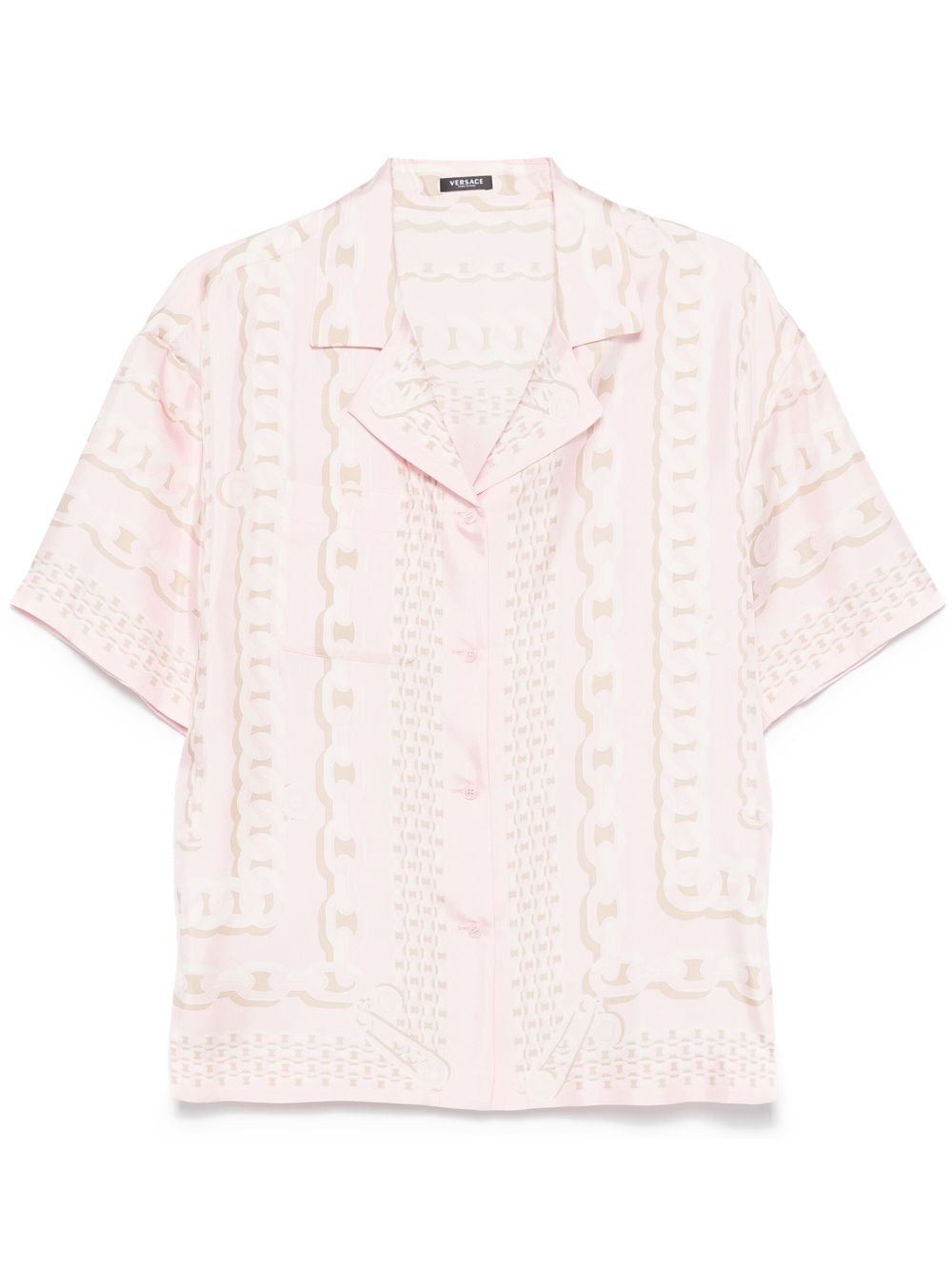 Versace blouse met Treasure-print Roze