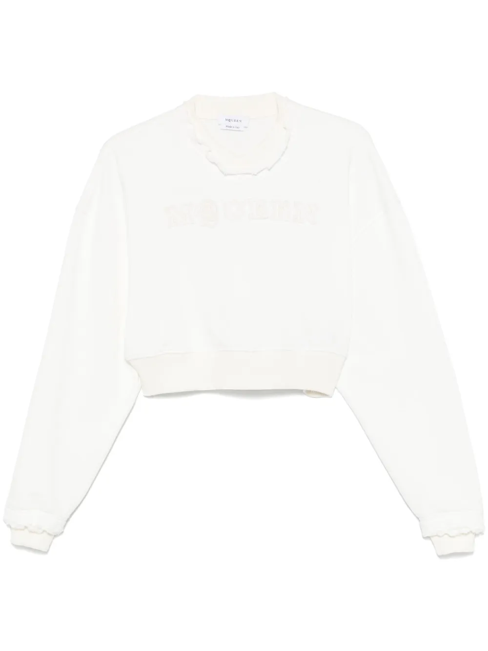 cropped sweatshirt