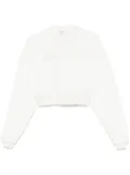 Alexander McQueen cropped sweatshirt - White
