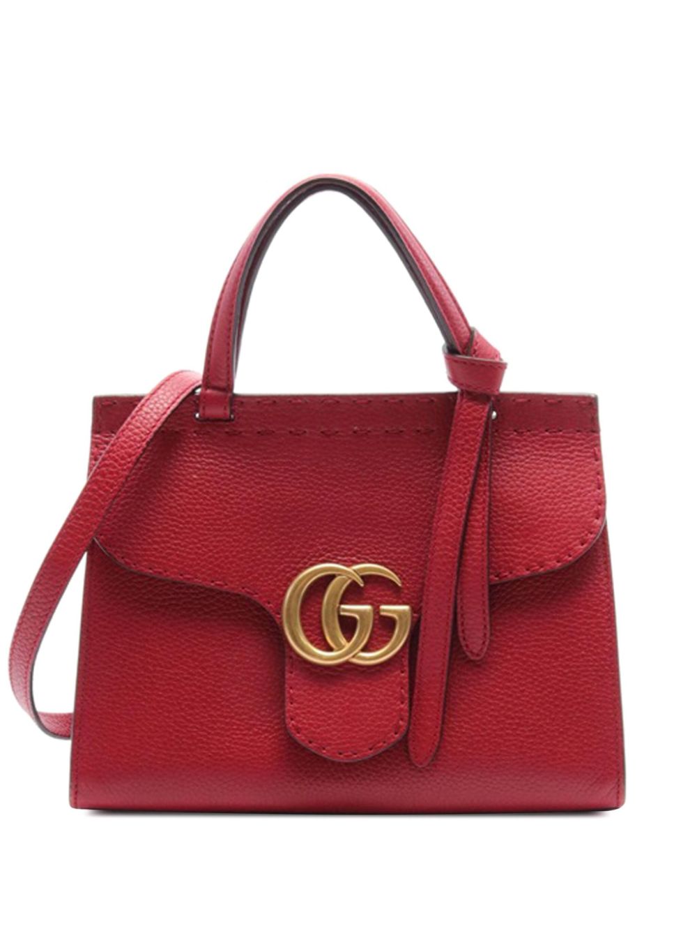 2000-2015 Small GG Marmont Top Handle satchel