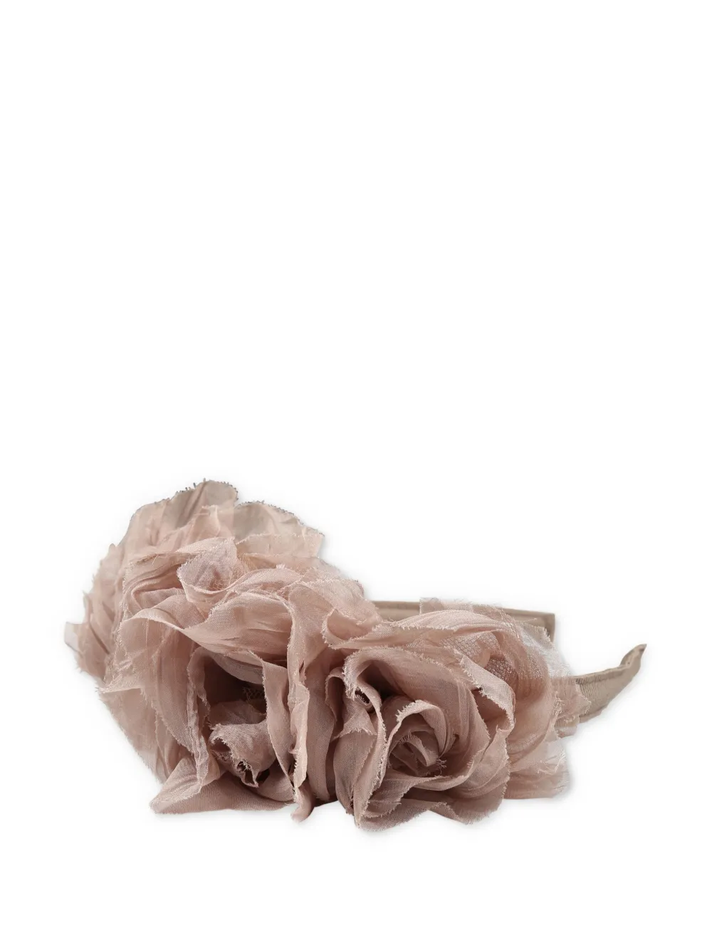 Caffe' D'orzo Haarband met bloemapplicatie Beige