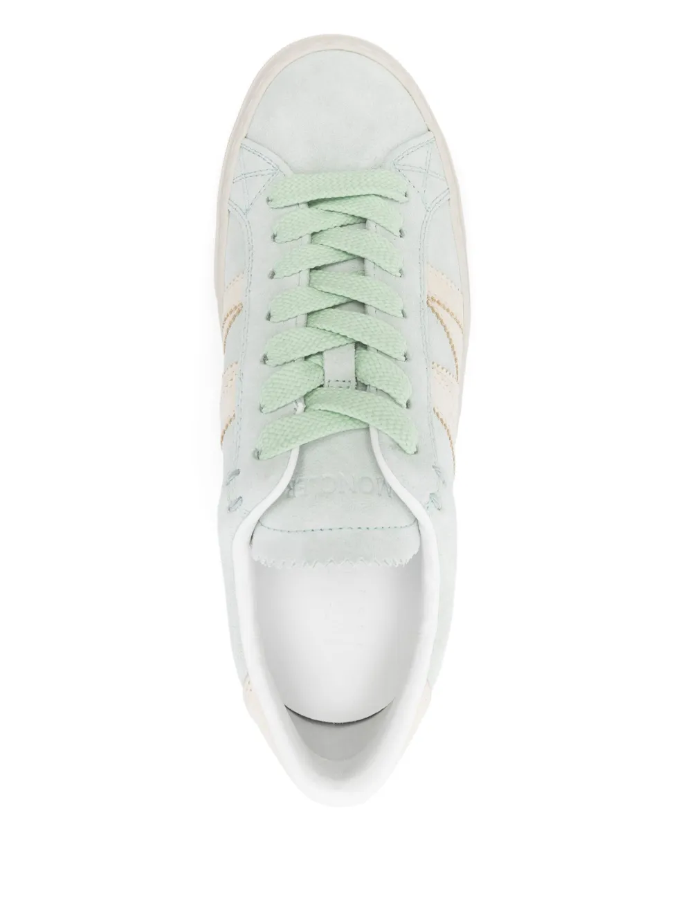 Moncler Monaco2 suède sneakers Groen