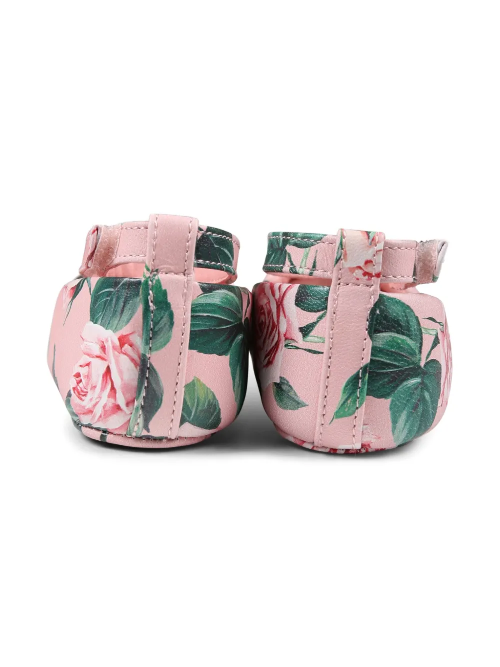 Dolce & Gabbana Kids Ballerina's met roosprint Roze