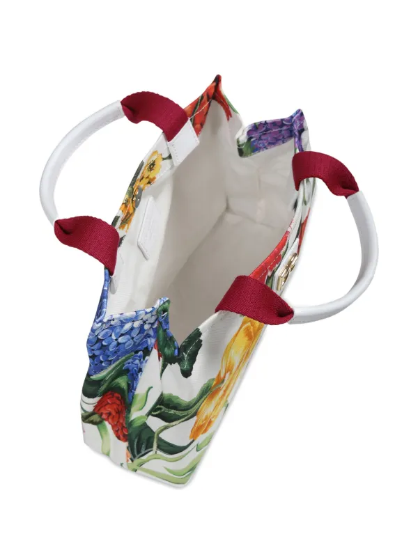 Dolce & Gabbana Kids floral-print Bag | White | FARFETCH
