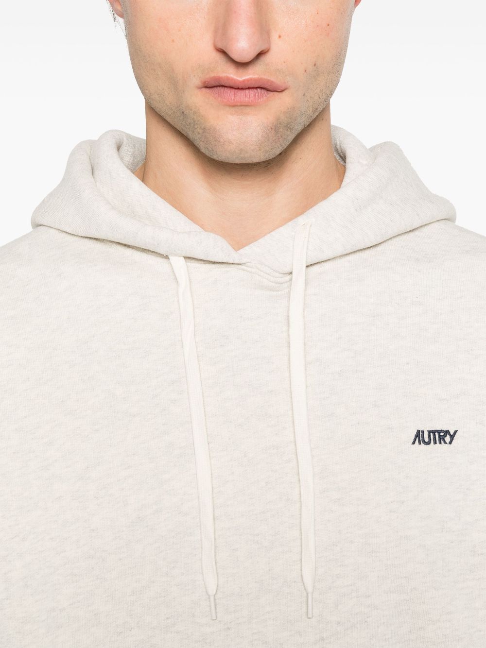 Autry Hoodie met geborduurd logo Grijs