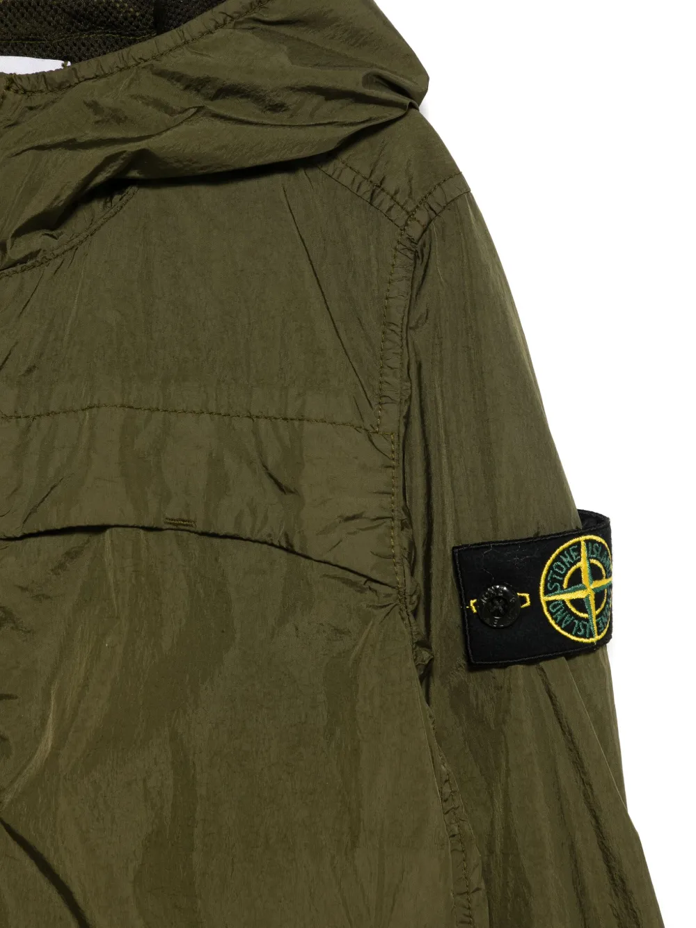 Stone Island Junior Jack met Compass-logopatch Groen