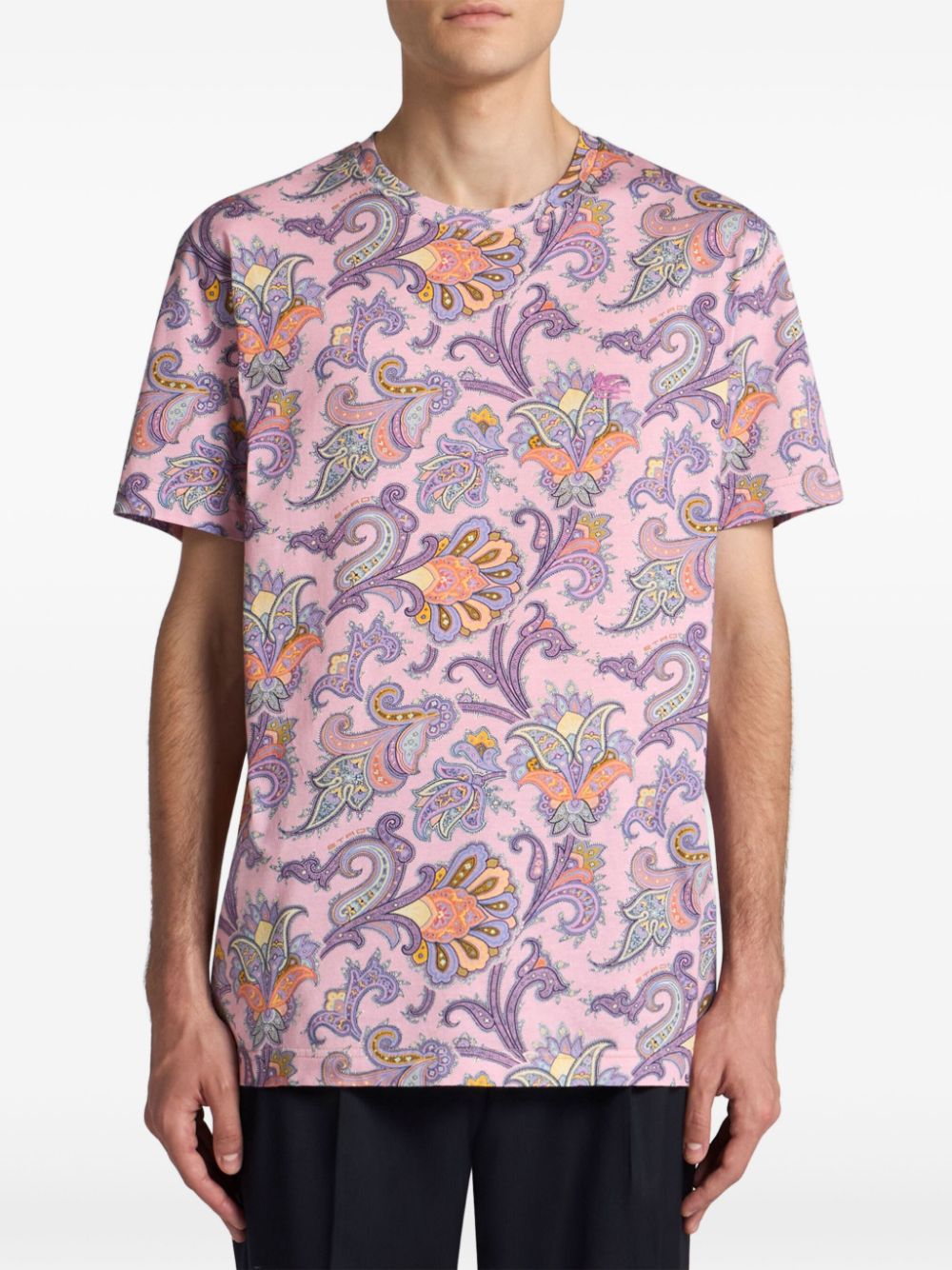 ETRO paisley-print T-shirt - Roze