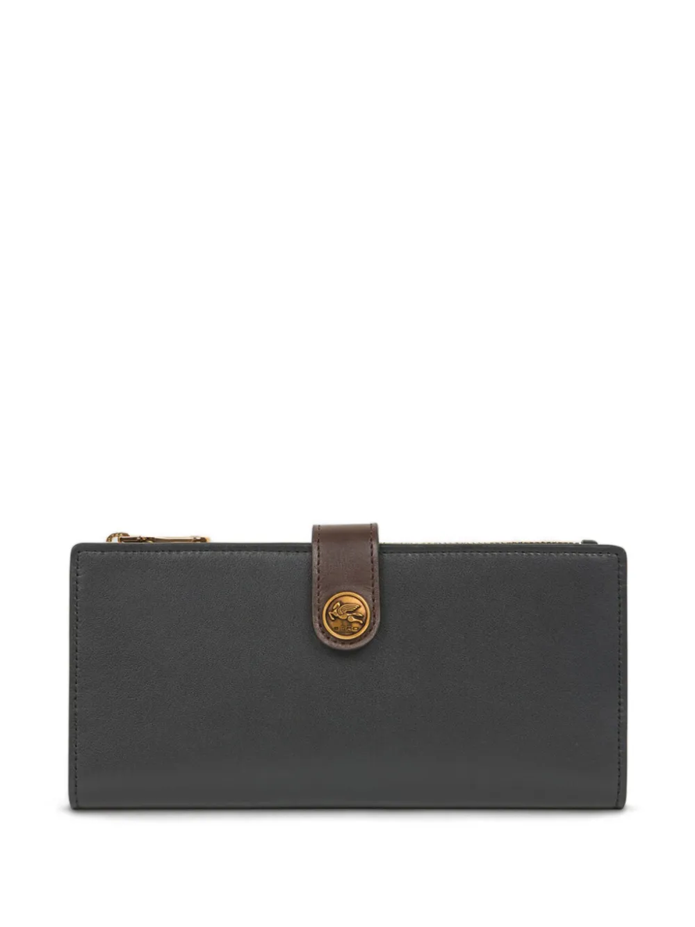 ETRO Pegaso-motif leather wallet Zwart