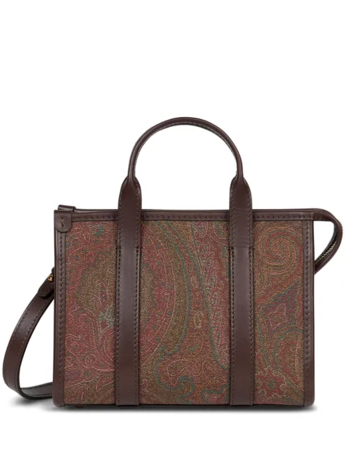 Mini sac à main à motif cachemire en jacquard - ETRO - Modalova
