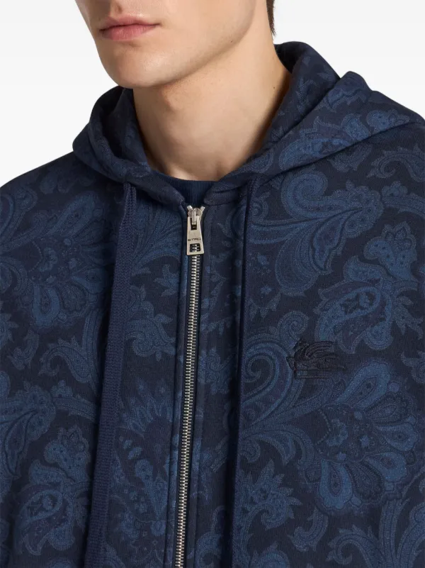 ETRO ペイズリー パーカー | ブルー | FARFETCH JP