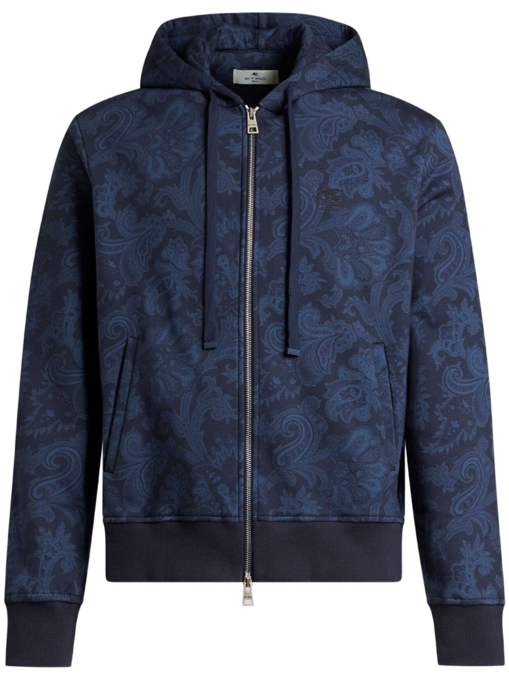 ETRO Hoodie met paisley-print Blauw