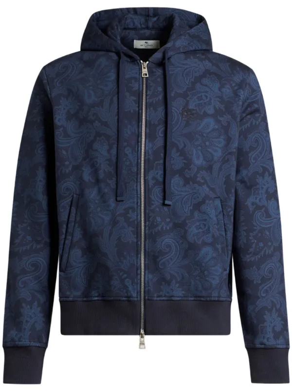 ETRO ペイズリー パーカー | ブルー | FARFETCH JP