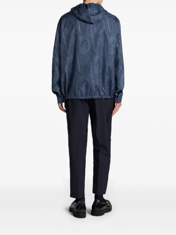 美品✨エトロ ナイロン　ジャケット ペイズリー 総柄　ネイビー ETRO ペイズリー ジャケット | ブルー | FARFETCH JP