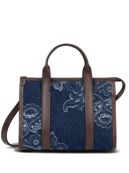 Mini sac à main à fleurs en jacquard - ETRO - Modalova