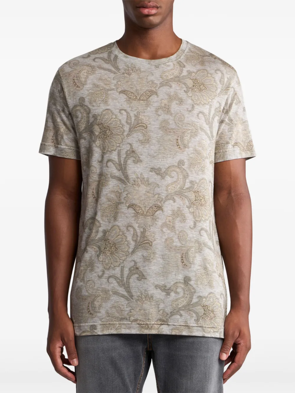 ETRO paisley-print T-shirt - Grijs