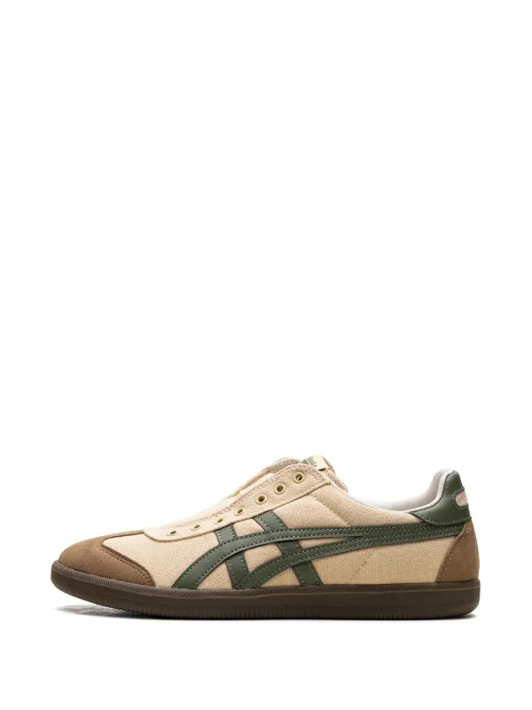 送料・関税込 ☆ Onitsuka Tiger Tokuten Burnt Green Onitsuka Tiger Tokuten Vert brûlé Blanc Noir Homme - Style