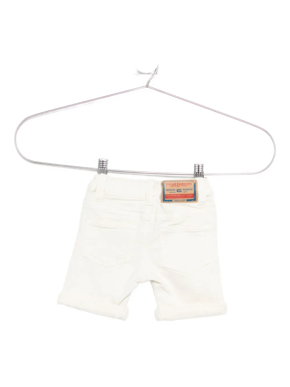 Diesel Kids Pgallyb Jjj logo-patch shorts Beige