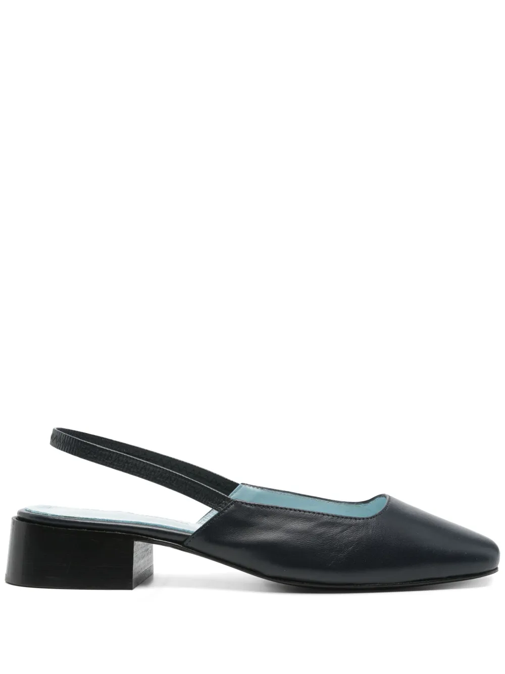 Nicole Saldaña 35mm Paz sligback pumps Blauw