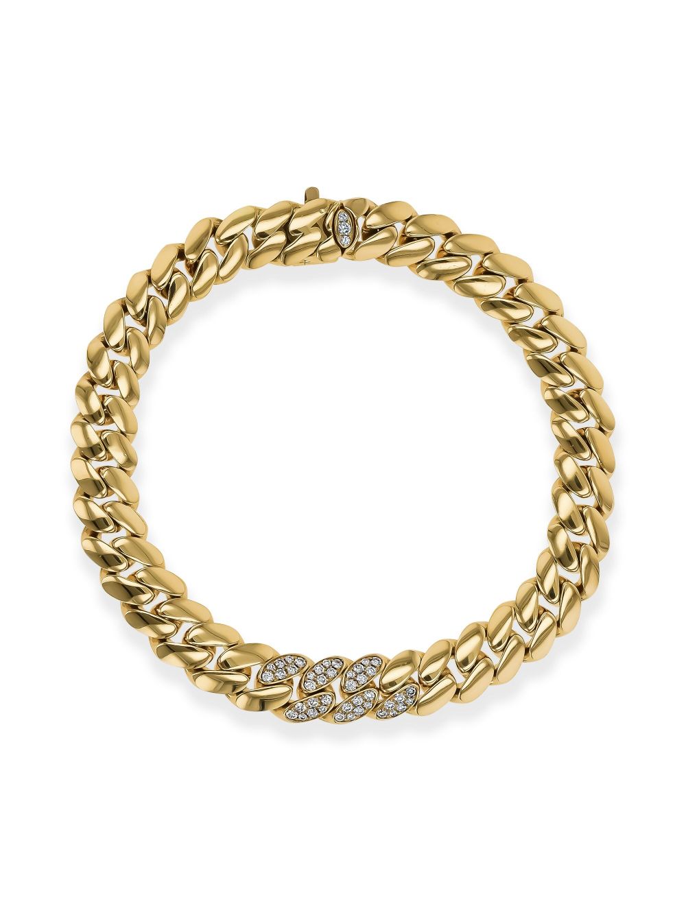 Pragnell 18kt geelgouden Fusion armband met diamant