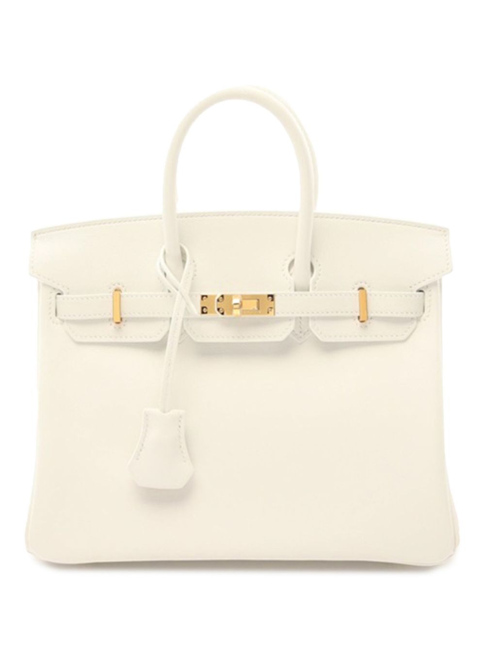 Hermès Pre-Owned 2024 Swift Birkin Retourne 25 handbag - White