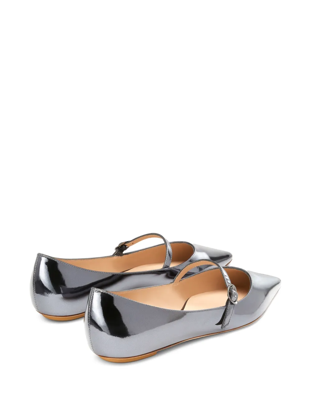 Stuart Weitzman Emily ballet flats Silver