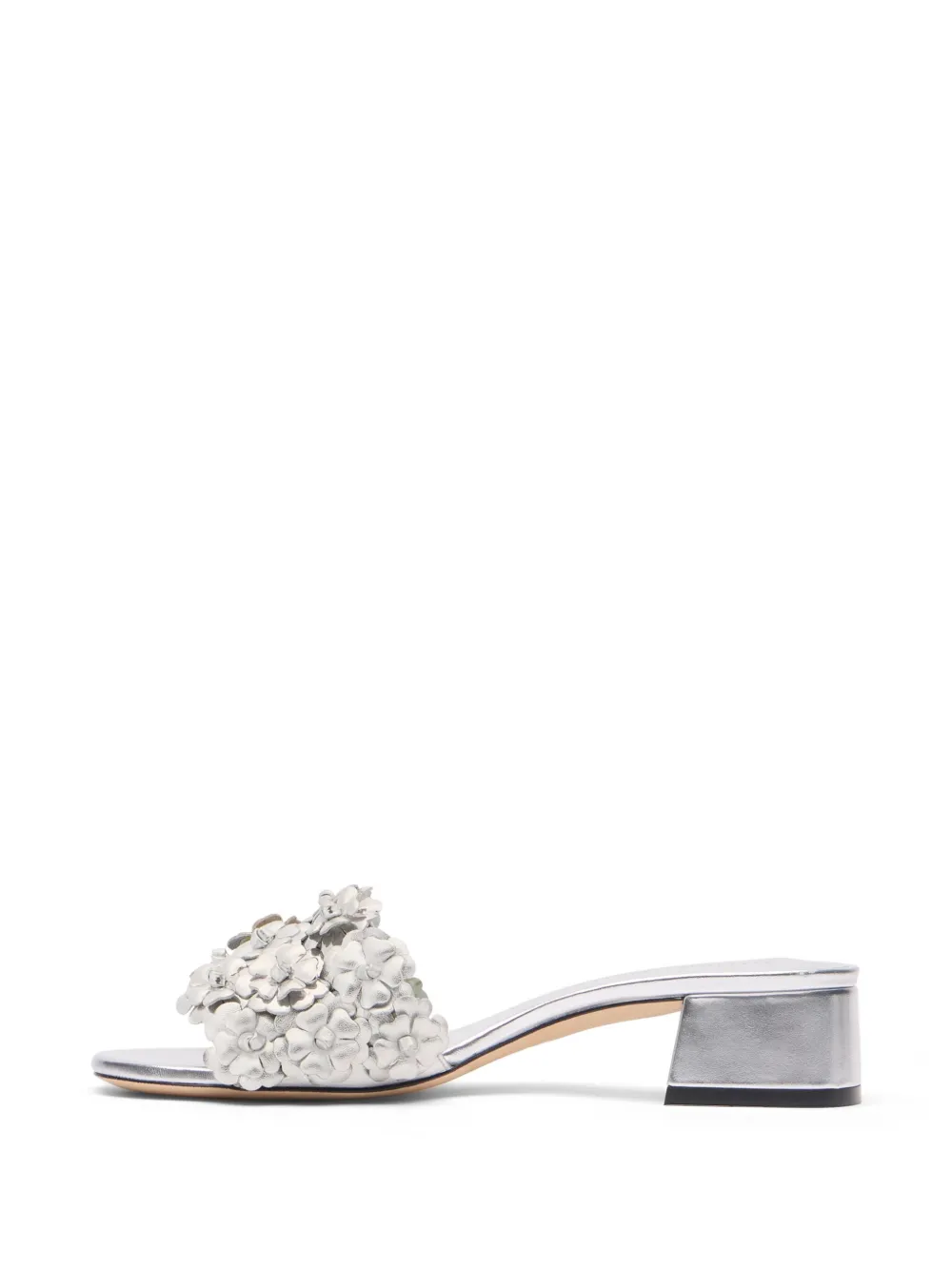 Stuart Weitzman 35mm Meadow sandals Silver