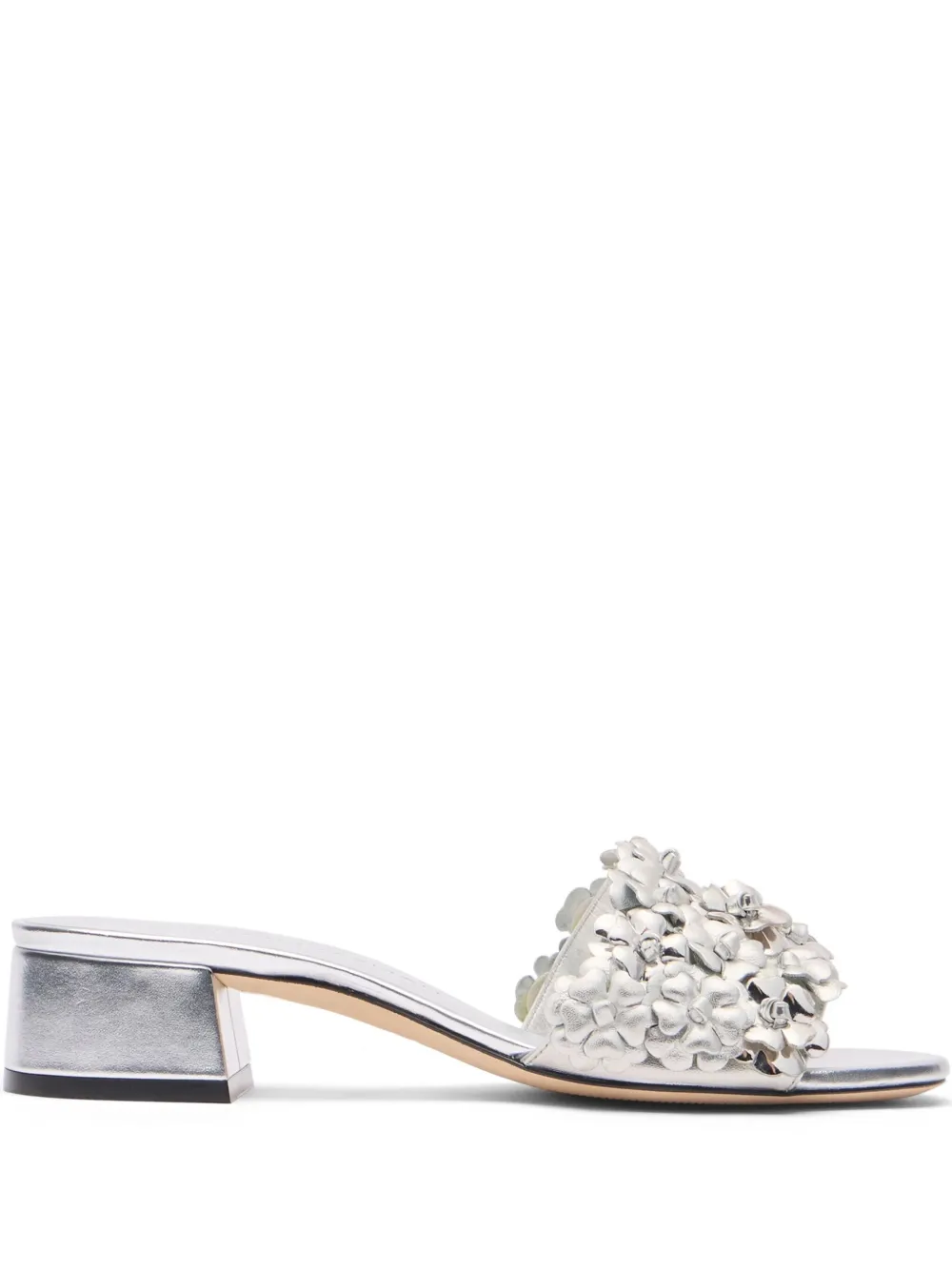 Stuart Weitzman 35mm Meadow sandals Silver