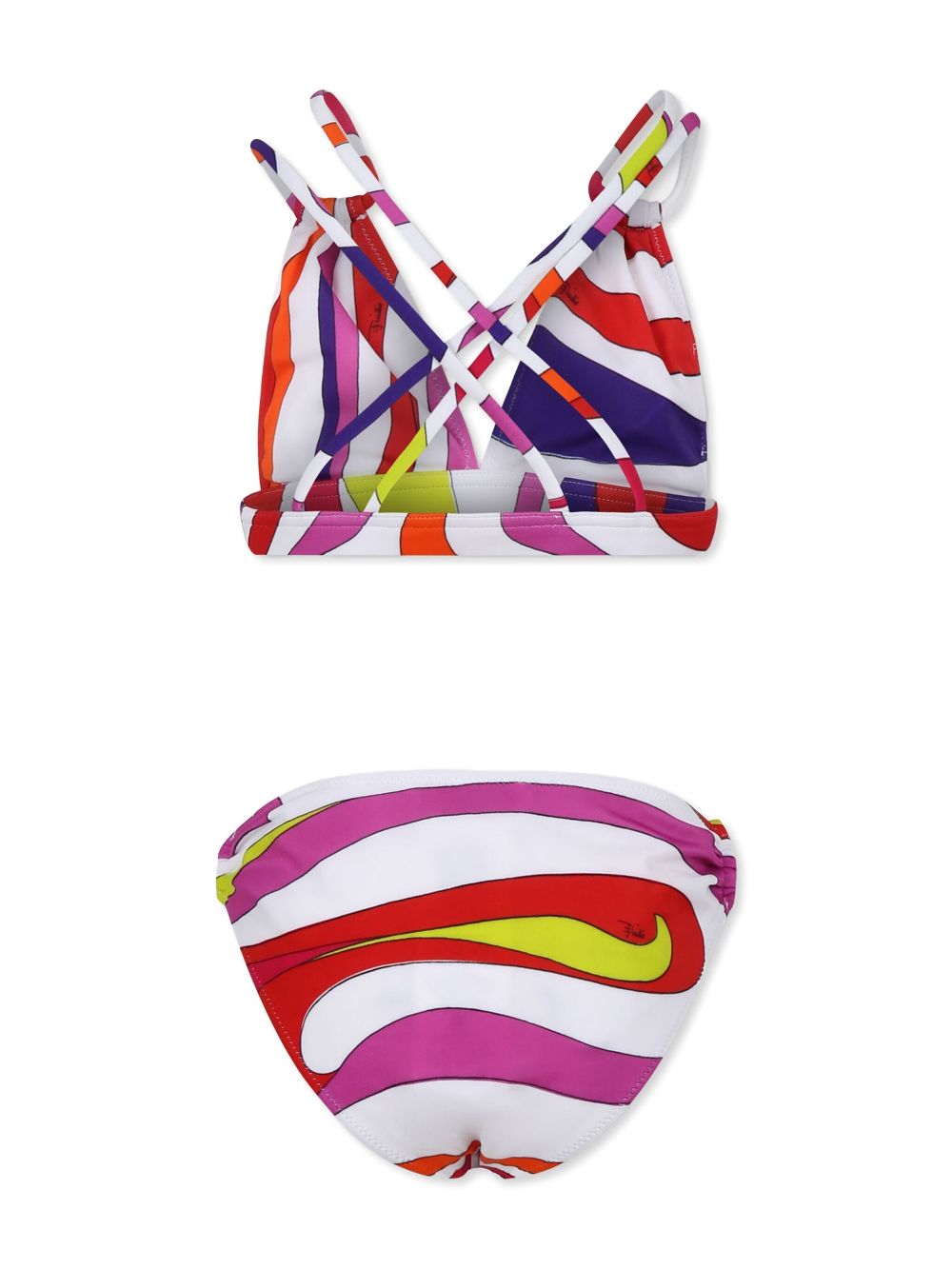 PUCCI Junior Marmo-print bikini - 101AR MULTICOLOR