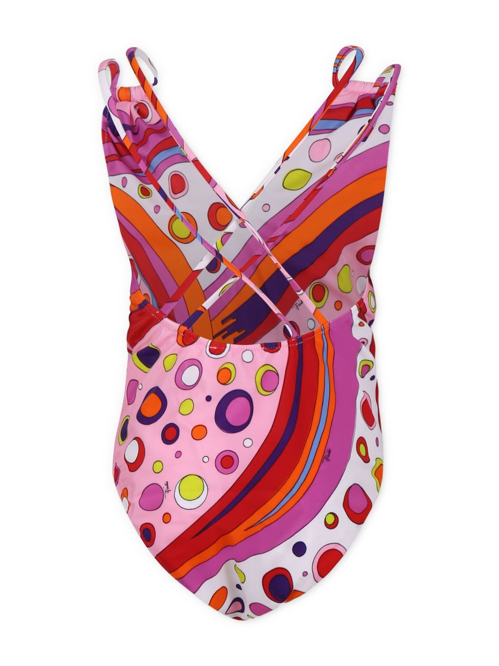 PUCCI Junior Marble-print swimsuit - Pink