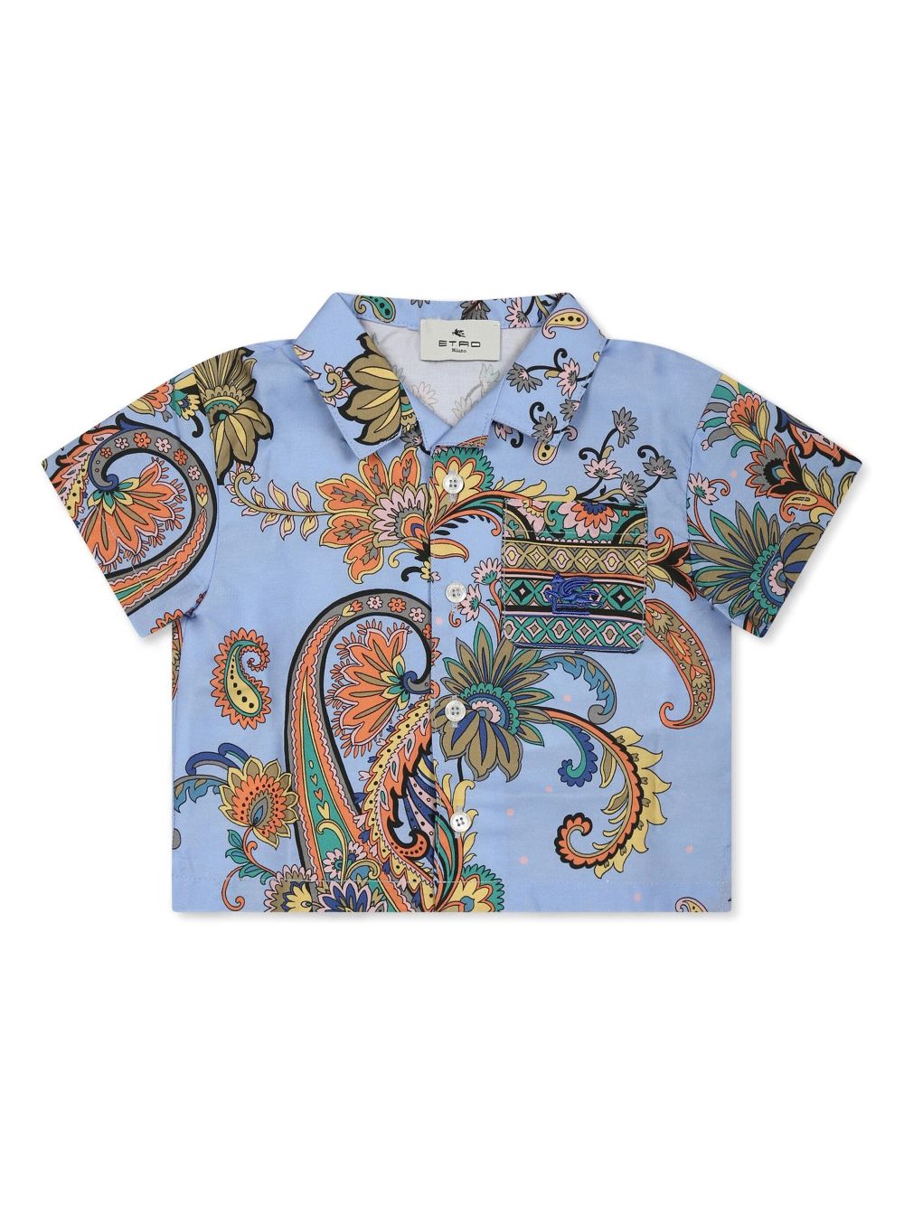 ETRO KIDS paisley-print shirt - Blue